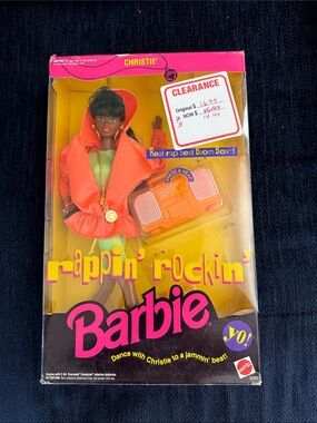 1991 Vintage RAPPIN' ROCKIN' CHRISTIE #3265 NRFB w BOOM BOX New